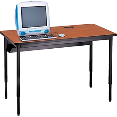Bretford Quattro Computer Desk, Mist Gray
