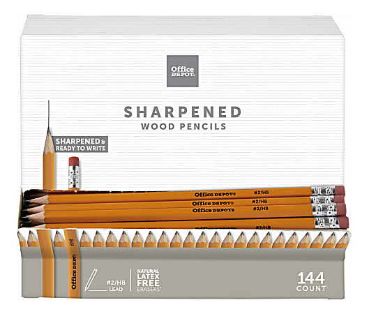 Office Depot® Brand Gravity Feed Woodcase Pre-Sharpened Pencils,