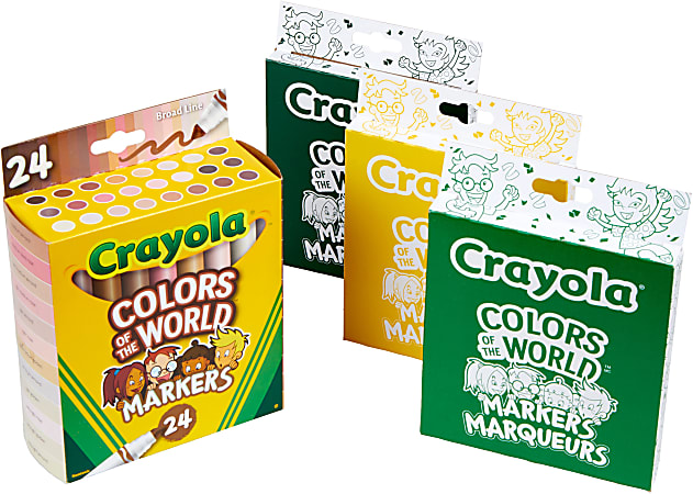 ANOTHER Crayola SKIN TONE Set? (Colors of the World Markers Review) 