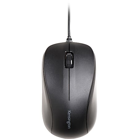 Kensington Wired USB Optical Mouse for Life, Black