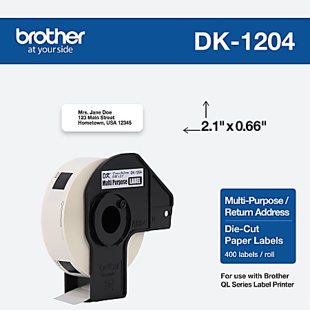 10 x Compatible Address Labels Fits Brother DK11204 QL-1060N 400 LABELS PER ROLL