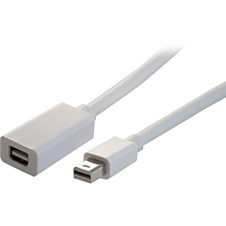 Comprehensive Mini DisplayPort Male to Female Cable 3ft - 3 ft Mini DisplayPort A/V Cable for Audio/Video Device - First End: 1 x Mini DisplayPort Male Digital Audio/Video - Second End: 1 x Mini DisplayPort Female Digital Audio/Video - 1.35 GB/s