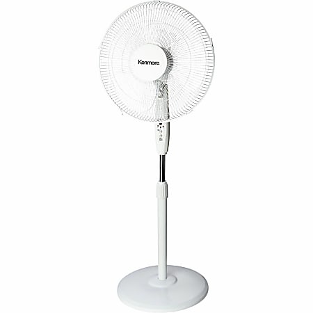 Kenmore 12" Pedestal Fan - 3 Speed - White - 1 Each