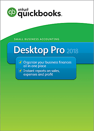 Intuit® QuickBooks® Desktop Pro 2018, Disc