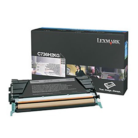 Lexmark Black High Yield Toner Cartridge - Laser - 12000 Page - Black