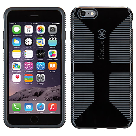 Speck® CandyShell™ Grip Case For Apple® iPhone® 6 Plus, Black/Slate Gray