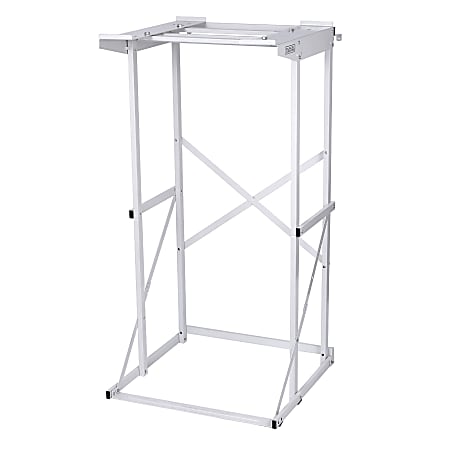 Black+Decker Washer Dryer Stacking Rack Stand, 50-13/16”H x 24-5/8”W x 25-3/4”D, White