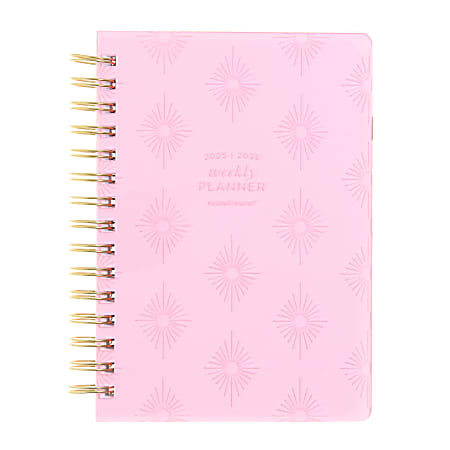 2025-2026 Russell & Hazel Weekly/Monthly Planner, 5-7/8” x 8-1/4”, Blush, July 2025 To June 2026, 103356