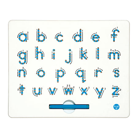 Kid O Products A-To-Z Magnatab Board, Lowercase, 13/16"H x 10"W x 12"D, Pre-K - Grade 2.