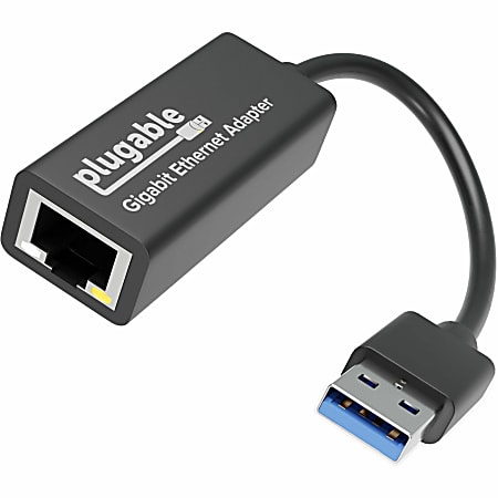 Plugable USB to Ethernet Adapter, USB 3.0 to Gigabit Ethernet - Supports Windows 10, 8.1, 7, XP, Linux, Chrome OS, TAA Compliant