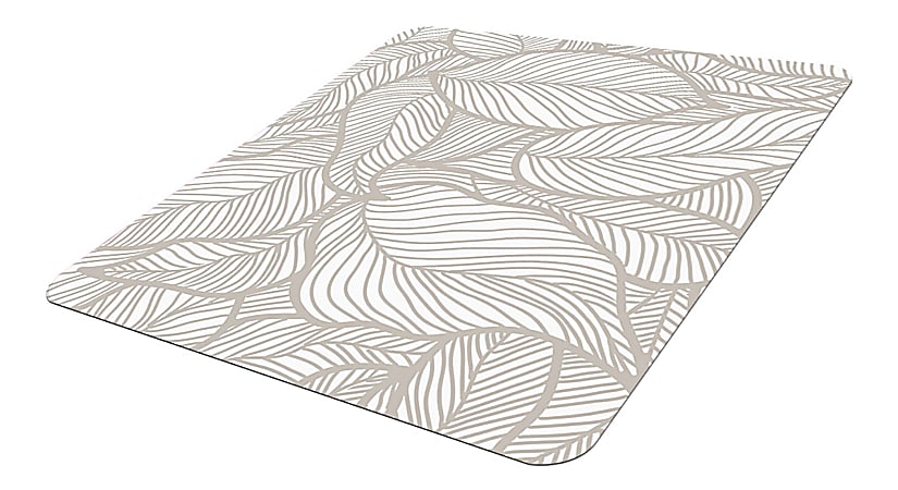 Realspace® Fashion PVC Chair Mat, 36" x 48", Leaves