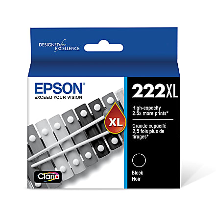 Epson® Claria T222XL Black High-Yield Ink Cartridge, T222XL120-S