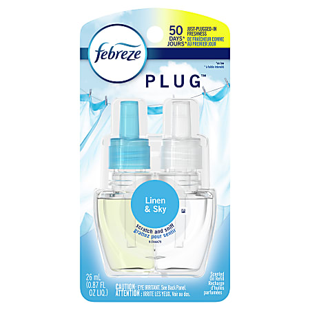 Febreze® PLUG™ Air Freshener Scented Oil Refill, Linen And Sky Scent, 0.87 Oz