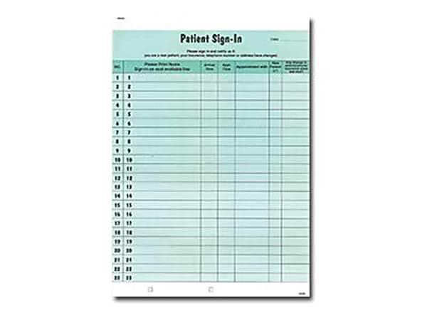 Tabbies - Sign-In sheet - 125 sheets