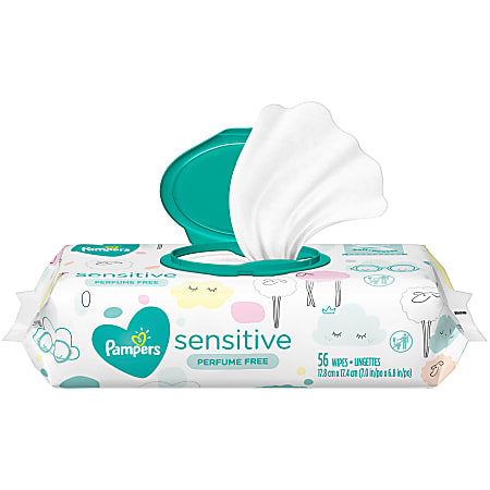 Pampers® Sensitive Baby Wipes, Pack of 56 Wipes