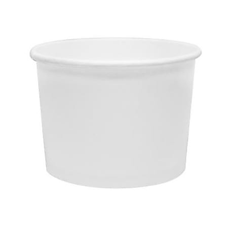 Karat Lined Paper Food Containers, 10 Oz, White,