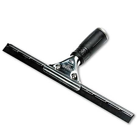 Unger Pro Stainless Steel Window Squeegee, 12" Rubber Blade