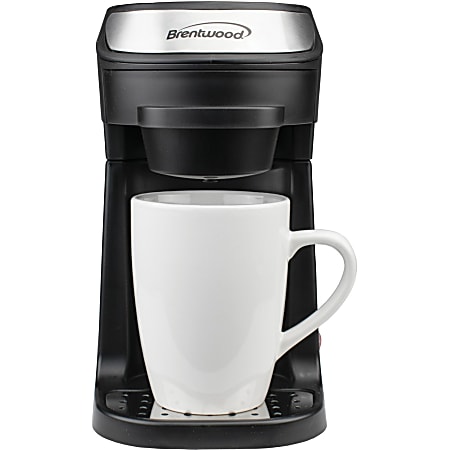 Brentwood TS-111BK Single Serve Coffee Maker with Mug,
