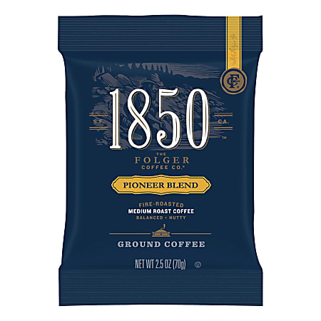 Folgers® 1850 Coffee Fraction Single-Serve Packs, Pioneer Blend, Carton Of 24