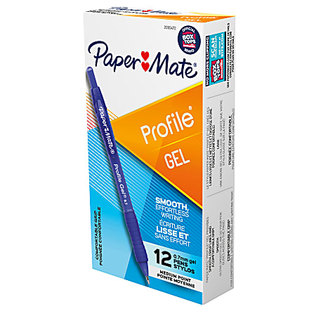 Paper Mate Gel Pen, Profile Retractable Pen, 0.7mm,