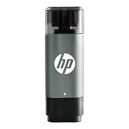 HP x5600c USB 3.2 Gen 1 Type-C Dual Flash Drive, 128GB, Gray