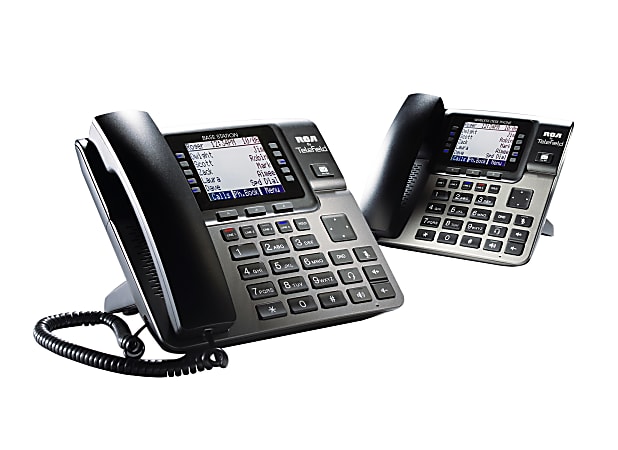RCA Unison DECT 6.0 Desk Phone With 2 Handsets And Digital Answering System, RCA-U1B1D2HS