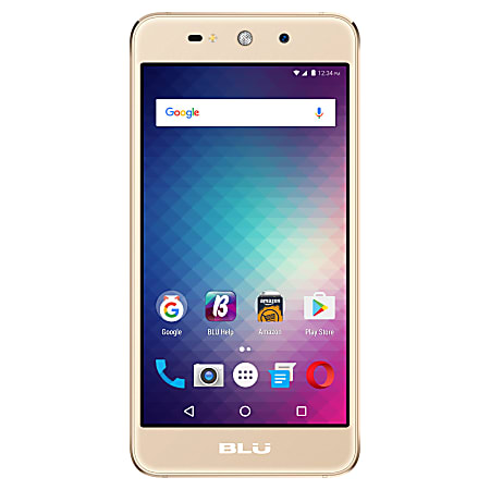 BLU Grand Energy G130Q Cell Phone, Gold, PBN201190