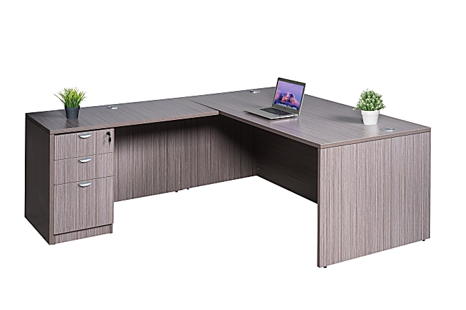 Boss Office Products Holland Series 71 W Executive L Shaped Corner