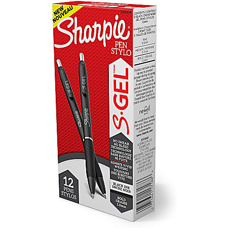 Sharpie S-Gel .7mm Medium Point Pens 12/Pkg-Business Colors Black, Blue &  Red 2096153 - GettyCrafts