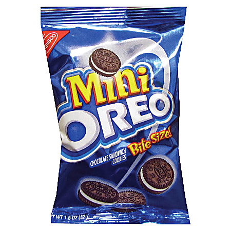 Oreo Bite-Size Cookies, 1.75 Oz Bag, Case Of