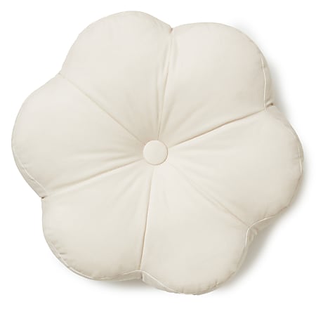 Dormify Masie Velvet Flower Shaped Pillow, Lavender