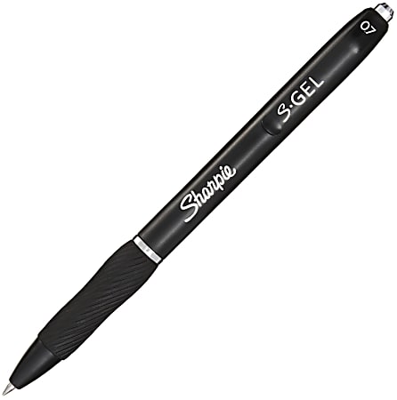 Sharpie S Gel Pen White Barrel Medium Point 0.7mm Black Ink 4 Pack - Office  Depot