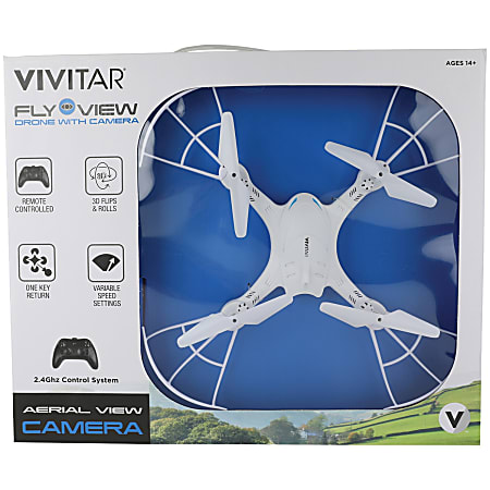 Vivitar DRC 188 WHT DRC188 Camera Drone VIV188WHT Office Depot
