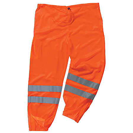 Ergodyne GloWear® 8910 Class E Polyester Hi-Vis Pants, 2X/3X, Orange