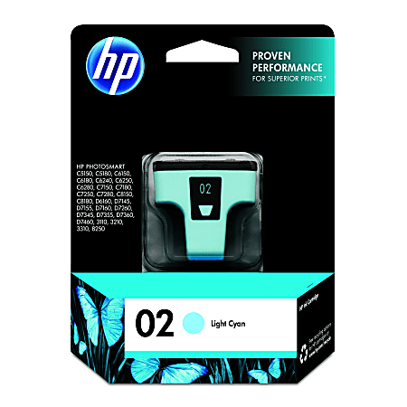 HP 02 Light Cyan Ink Cartridge, C8774WN