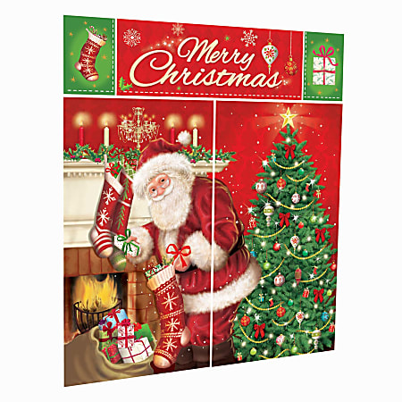 Amscan Magical Christmas Scene Setters Wall Decorating Kits, Set Of 3 Kits