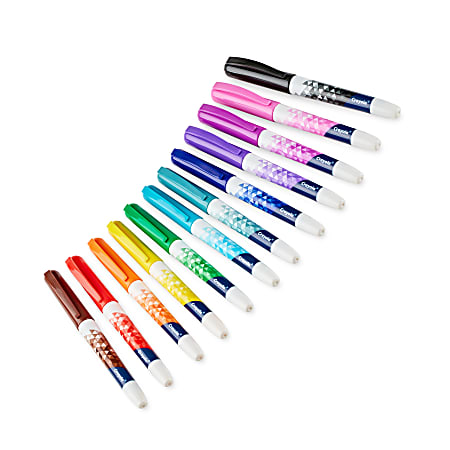 Crayola® Doodle Markers, Fine Point, Assorted Barrel Colors/Multicolor ...