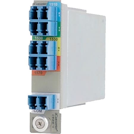 Omnitron iConverter 4-Ch SF CWDM Mux/Demux - iConverter 4-Channel (Ch1 1470/1490 - Ch2 1510/1530 - Ch3 1550/1570 - 88760