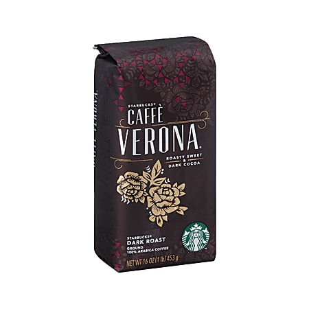 Starbucks® Caffè Verona Ground Coffee, Dark Roast, 1 Lb Per