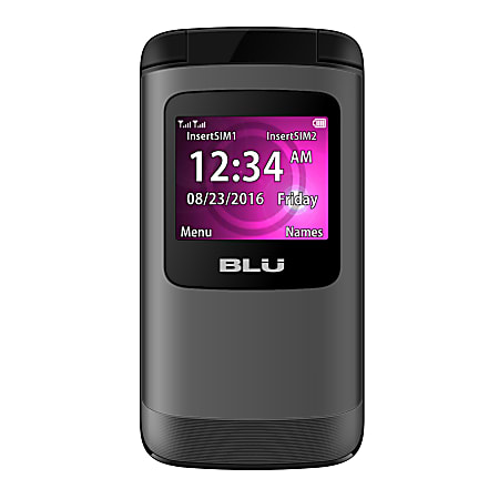 BLU Zoey Flex Z170L Cell Phone, Black