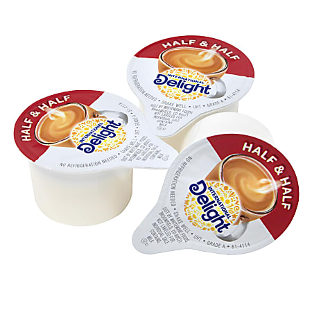 International Delight Half-And-Half Liquid Coffee Creamer, Original Flavor, 0.4 Oz Single Serve x 192