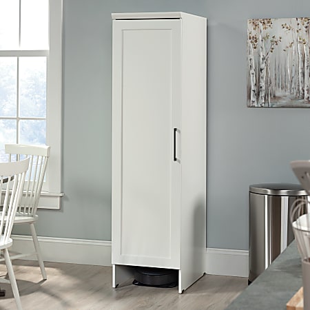 Sauder® Homeplus BotStop 19"W Robot Vacuum Docking Station Storage Cabinet, Soft White®