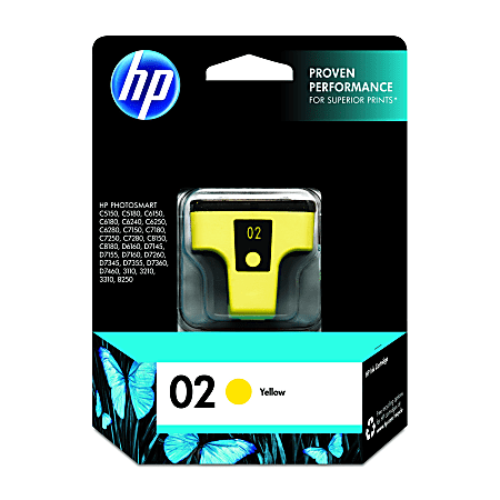 HP 02 Yellow Ink Cartridge, C8773WN