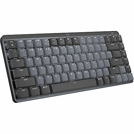 Logitech Master Series MX Mechanical Mini Illuminated Performance Wireless Keyboard, Graphite, 920-010551