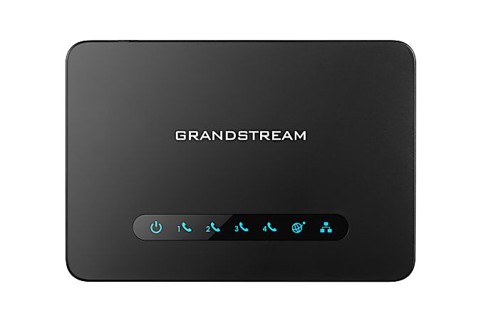 Grandstream 4-FXS Port 4-SIP Profile ATA Gateway, Black,