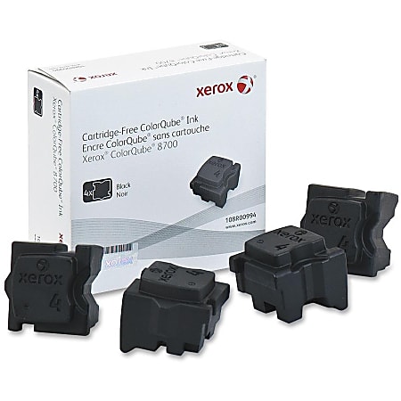 Xerox Solid Ink Stick - Solid Ink - Black - 4 / Box