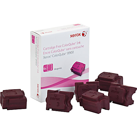 Xerox® 8900 ColorQube Magenta Solid Ink, Pack Of 6, 108R01015