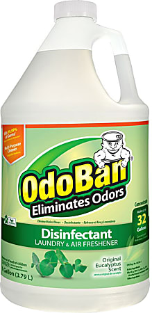 OdoBan Odor Eliminator Disinfectant Concentrate, Eucalyptus Scent, 128 Oz Bottle