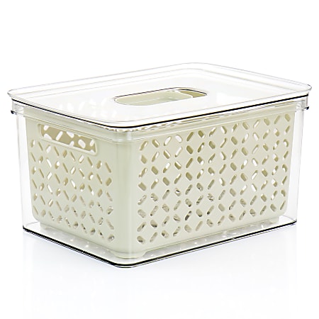 Martha Stewart Large Fresh Keeper Container Set, White