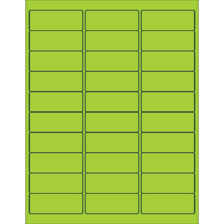 Office Depot® Brand Labels, LL173GN, Rectangle, 2 5/8